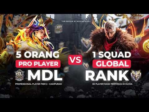 1 SQUAD GLOBAL RANK vs 1 SQUAD PRO PLAYER MDL - TOP UP KUILMASTER.COM