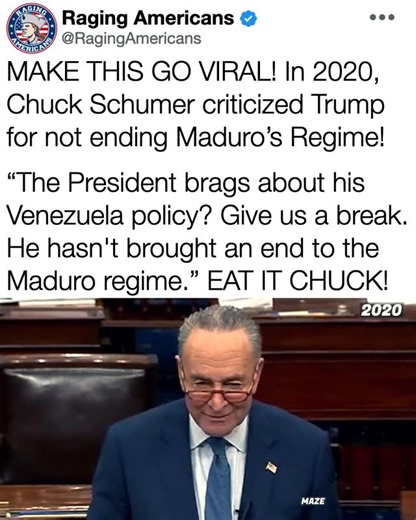 Raging Americans on Instagram: "Do NOT Follow @RagingAmericans if you support Hypocrite Chuck Schumer! 🔥"