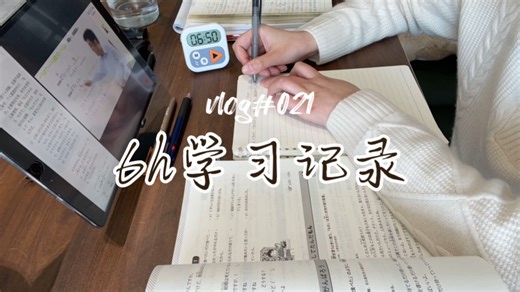 【#021】日语JPLT备考｜study with me｜纯学习6h记录｜进度126/1000｜电子日记