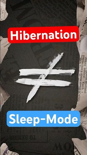 Hibernation and Sleep-Mode explained in under 1 minute!