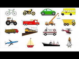 Modes of Transportation for Children/Kids || Learning Types of Transport/Vehicle || TITU Learning