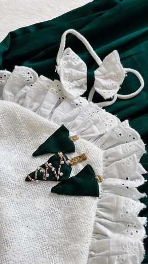 Twinkling trees 🌲 . . . . . . . . . . . . . . . . . . . . . Kids, kids wear, kids dress, kids fashion, kids style, Christmas dress, bottle green dress, Christmas outfit, Christmas tree dress, baptism, christening, holiday dress | Elish Sajitha