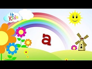 abc Buchstaben lernen für Kinder. Das Alphabet in Kleinbuchstaben a bis z in Deutsch