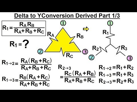 Electrical Engineering: Basic Laws (29 of 31) Delta to Y Conversion Derived R1=?