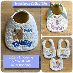 In the hoop Zodiac Bib