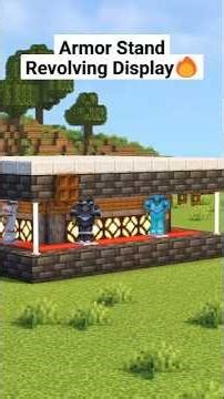 Minecraft Revolving Armor Stand Display ⚔️ Automatic Rotating Showcase!