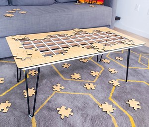 This Coffee Table IS a Jigsaw Puzzle