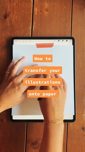 How to Transfer Illustrations onto Paper using iPad as a Light Table