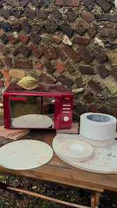 5K views · 202 reactions | The large pottery kiln for firing ceramics in your microwave. Clay to finished piece all in the same day, fired in the microwave #pottery #potteryofinstagram #potter #ceramics #raku | Adam Johnson | Facebook