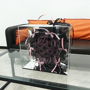[Hot Item] Acrylic Display Showcase with Handle Rectangle Transparent Plastic Chocolate Packaging Box