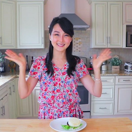 How to Make Rice Burgers #Shorts "CiCi Li - Asian Home Cooking"