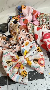 Let's get rid of some bullet fabric! I'm attempting to make as many #bulletbows as possible so that I can list them in bundles on Etsy (and also to declutter my many supplies) 🤪 #bulletfabric #liverpoolfabric #hairbows #headbands #bowdiy #hairbowtutorial #mommycraftsalot #fabricbows | Mommy Crafts A lot