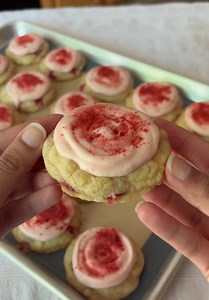 Strawberry Lemon Cookies Recipe — Soft Citrus Strawberry Cookies
