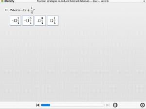 i-ReadyPractice: Strategies to Add and Subtract Rationals - Qu... | Filo