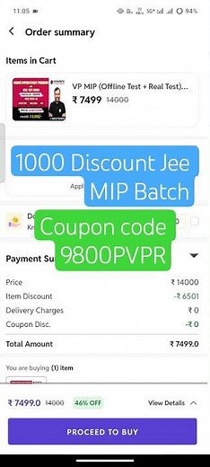 PW MIP COUPON CODE: 9800PVPR MARKS IMPROVEMENT PROGRAM) 2026 Released in PW APP#pwians#physicswallah