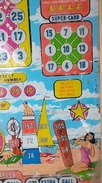 "BEACH CLUB" Pinball Machine By BALLY 1953 4-11-26.