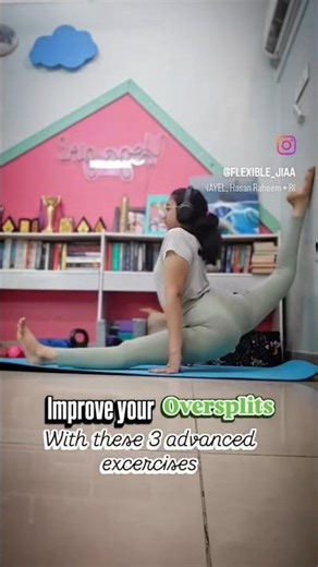 Stretches to get your oversplits! leg stretching yoga/contortion tutorial #fypage#fyp I Jia karir I