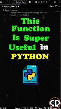 This Function Is Super Useful In Python #python #coding #programming