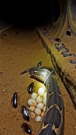 Real Micro Camera on a Sand Lizard 🪱 | Inside a Hidden Underground Colony POV