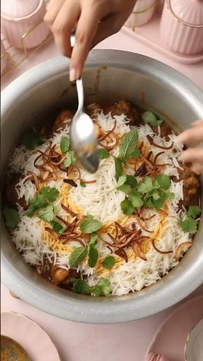 Pink Kitchen Mein Chicken Biryani 🍗🍚 | Satisfying Cooking ASMR | No Talking
