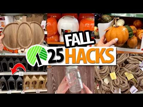 🍁Grab FALL Dollar Tree finds for these 25 GENIUS DIYs & HACKS to try in 2026!