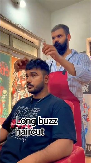 Long Buzz Cut With Sharp Line-Up | Solanki Salon #barberlife #barber #solankisalon #barbershop