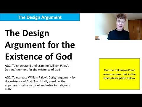 DESIGN ARGUMENT (A LEVEL RELIGIOUS STUDIES AQA)