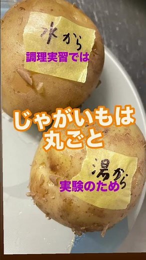 【5年生家庭科調理実習】ゆでる調理の学習のポイントです。水からゆでる・ふっとうした湯からゆでるの２種類➕野菜の分類