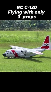 DIY C-130 RC Plane lost 1 propeller in flight #rcplane #C130 | Julius Perdana