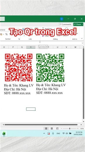 How to create a QR code in Excel #excel #exceltips