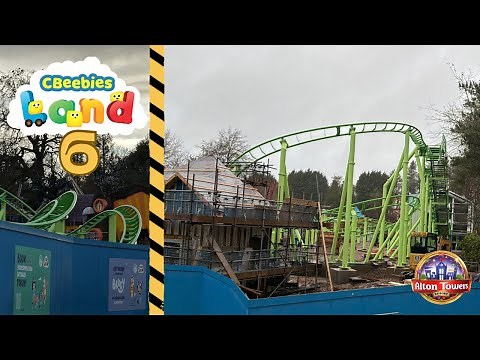 Bluey Rollercoaster TRACK COMPLETE! Alton Towers CBeebies Land Construction Update December 2025