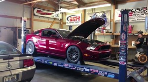 Beautiful 2014 Shelby wrapped up Injector Dynamics ID1000s Kooks Headers and Exhaust long tube headers L&M Engines, Inc. cams BMR Suspension lowering springs Tuned by Lund Racing Made 797 rwhp on E85 with stock upper pulley and stock lower | HPJ Performance