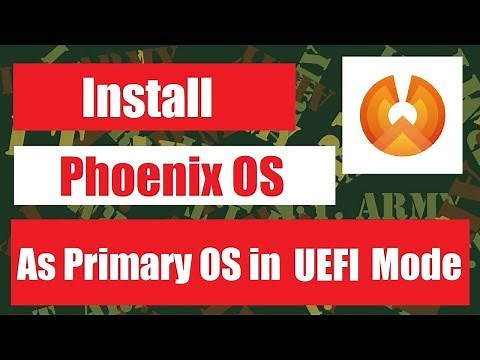 Install Phoenix OS as main OS in UEFI mode