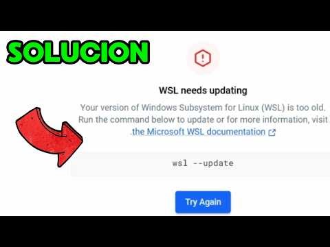 Docker desktop WSL needs updating ✅ SOLUCION ✅