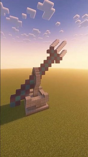 Minecraft Trident Statue build 🧜‍♂️🔱 #minecraft #builds #minecrafttutorial