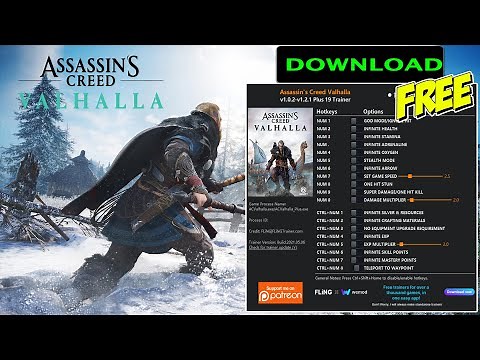 Assassins Creed Valhalla v1.0.2-v1.2.1 Plus 19 Trainer-FLiNG