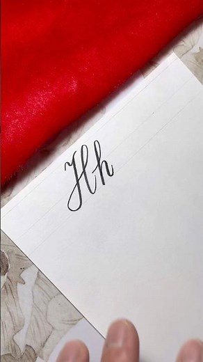 How to write letter Hh in Cursive #shorts #calligraphy #art #mhenryoilagan