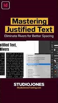 Love justified text in InDesign, but hate rivers? Fix it fast with these settings #InDesignTips