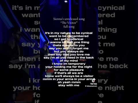 The Visitor ,SIENNA SPIRO (unreleased) full song