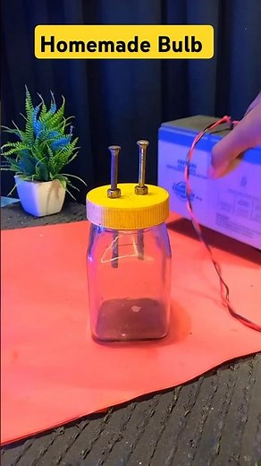 BULB Making 🔥 Using Glass Bottle | #shorts #bituexperiment