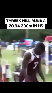 791K views · 12K reactions | Tyreek Hill of Coffee County (GA) runs a sub 21-second 200m. 勞 (@cheetah / @ghsa_high_school) | MaxPreps | Facebook
