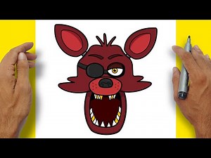 How to Draw FOXY Face Easy Step-by-step | Five Nights at Freddy's