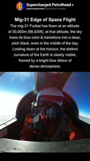 Mig-31 edge of space flight