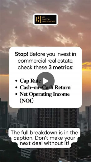 3 Key Metrics to Separate a Winning CRE Investment from a Loser | Dr. Irfan Atcha posted on the topic | LinkedIn