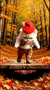 木の橋を慎重に渡るよー！でも急に斜めになったよー！