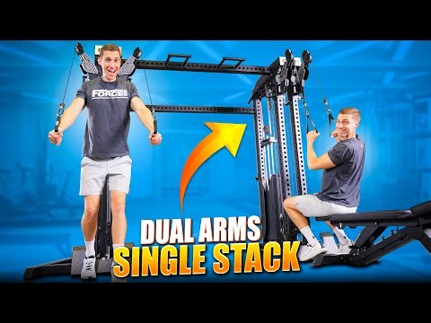 Force USA Tandem Tower Review: Single Stack Cable Tower w/ Dual Articulating Arms