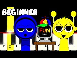 5 Incredibox Sprunki Tunes (2) - Slow and Easy Piano Tutorial - Beginner - Videos For Kids