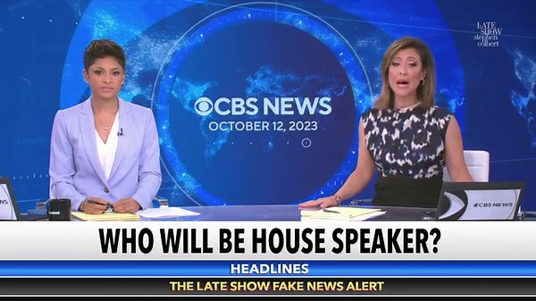 Here's a live look at the Speaker Race! #Colbert | The Late Show with Stephen Colbert