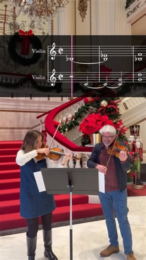 Look out Bing Crosby ❄️ Hear all your favorite holiday classics at Mercy Holiday Celebration on Dec 20, 21, & 23 > https://shop.slso.org/8784 🎶 “Snow” from White Christmas played by Celeste Golden Andrews & Nicolae Bica | St. Louis Symphony Orchestra