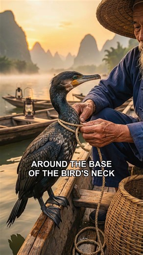 How does this bird catch fish for humans?